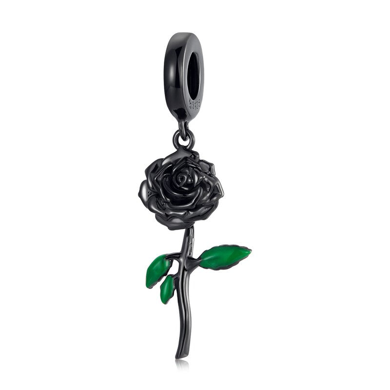 Black Rose - Charm-Anhänger