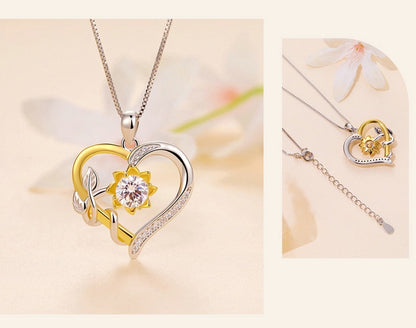 Sunflower - Moissanite Necklace (1ct) 