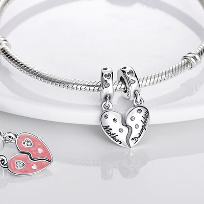 Double charm mother &amp; daughter - charm pendant