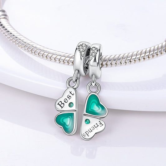 Double charm - best friends - charm pendant