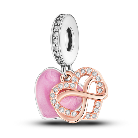 Forever Heart rosé - charm pendant