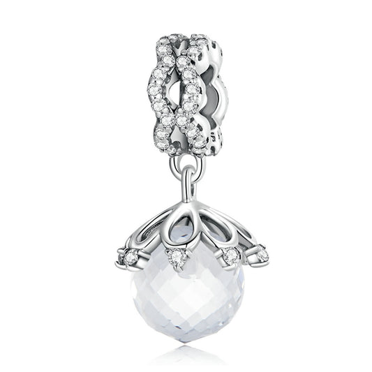 sparkling pearl - charm pendant