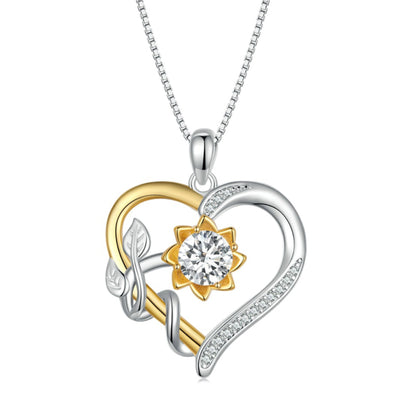 Sunflower - Moissanite Necklace (1ct) 