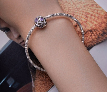 infinite love (round/purple) - charm