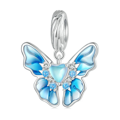 Ice cream butterfly - charm pendant