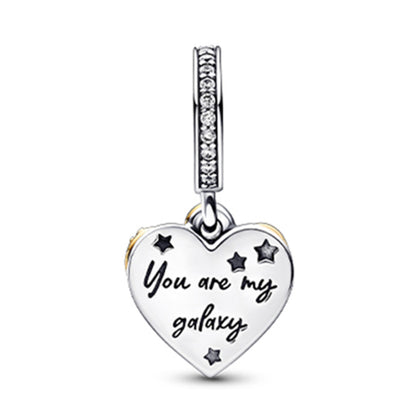 You are my galaxy - pendant charm