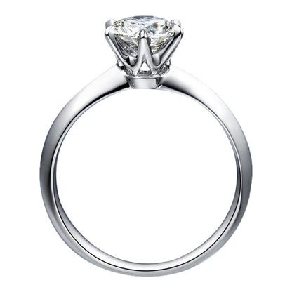 sparkling crown with moissanite - rings