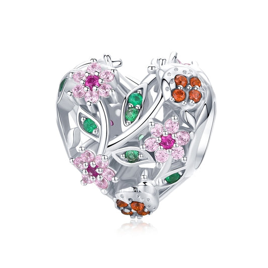 Flower Heart - Charm