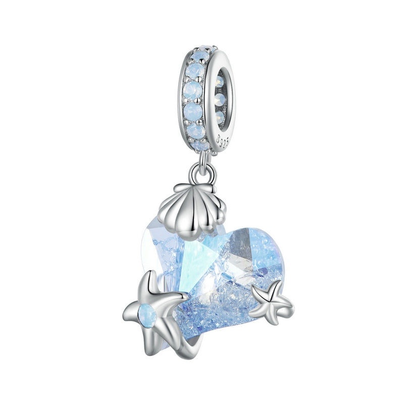 Deep Sea Treasure Heart - Charm Pendant