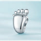 Baby feet with engraving - Charm