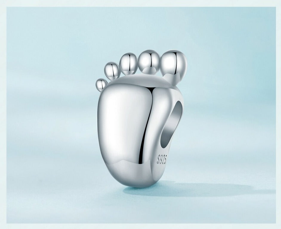 Baby feet with engraving - Charm