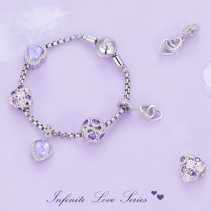 Infinity Heart Charm