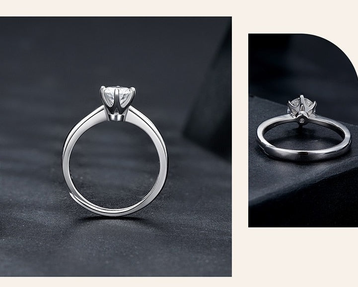 Elegant Glamour - Moissanite Ring (1ct)