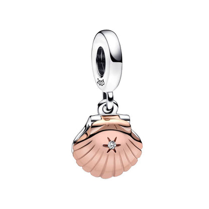 Shell rosé - charm pendant