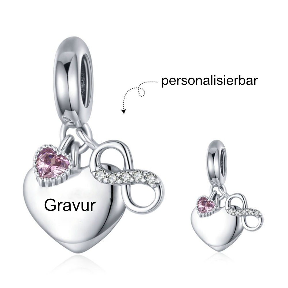 Engraved love - charm pendant