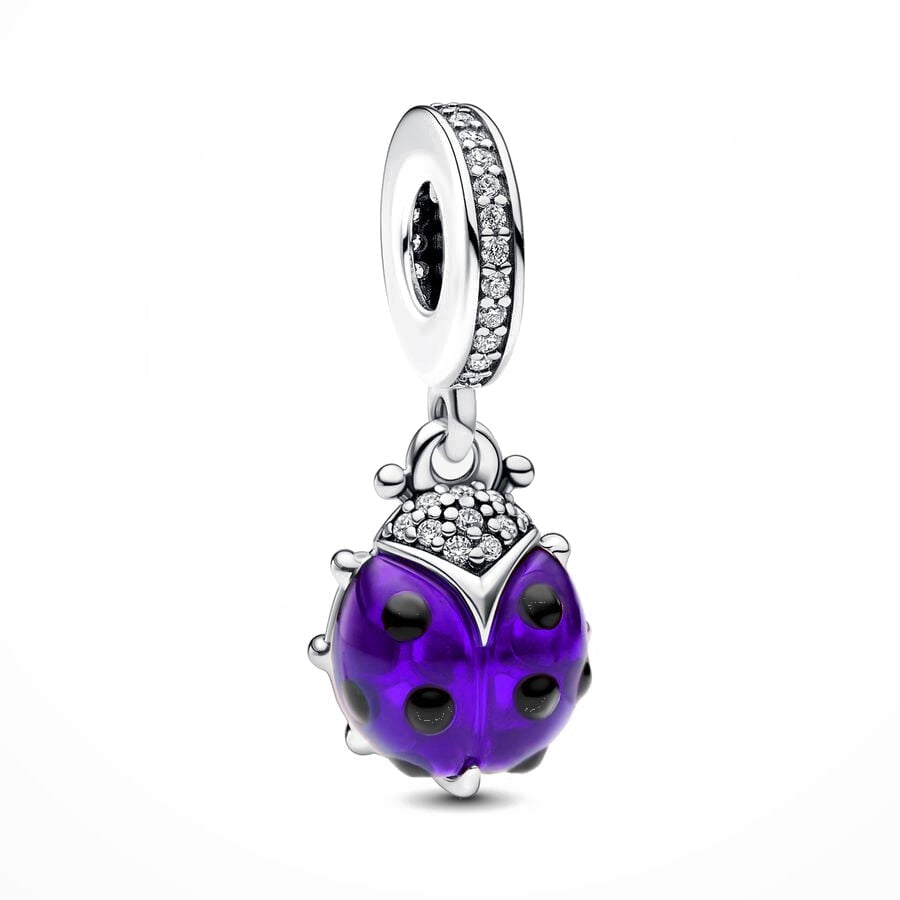 Ladybug (purple) - charm pendant