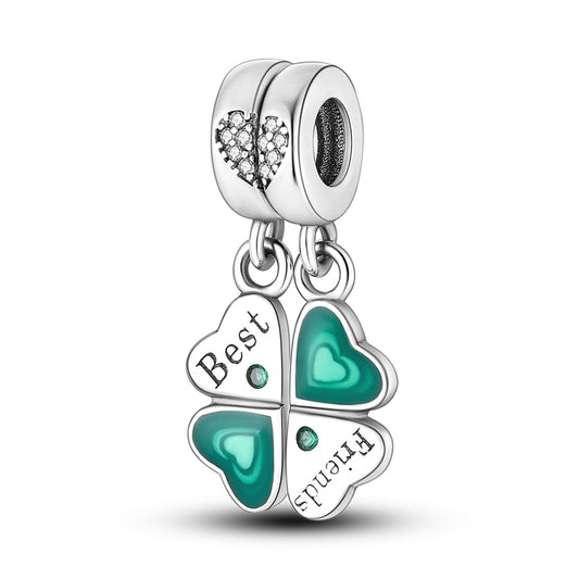 Double charm - best friends - charm pendant