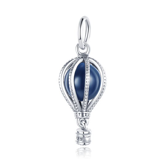 Hot air balloon - charm pendant