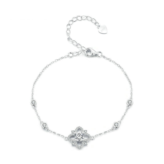 Luxury flower - Moissanite Armband