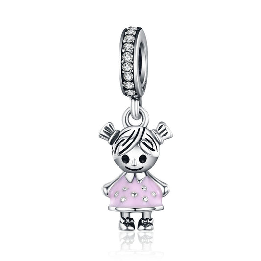 little girl - charms pendant