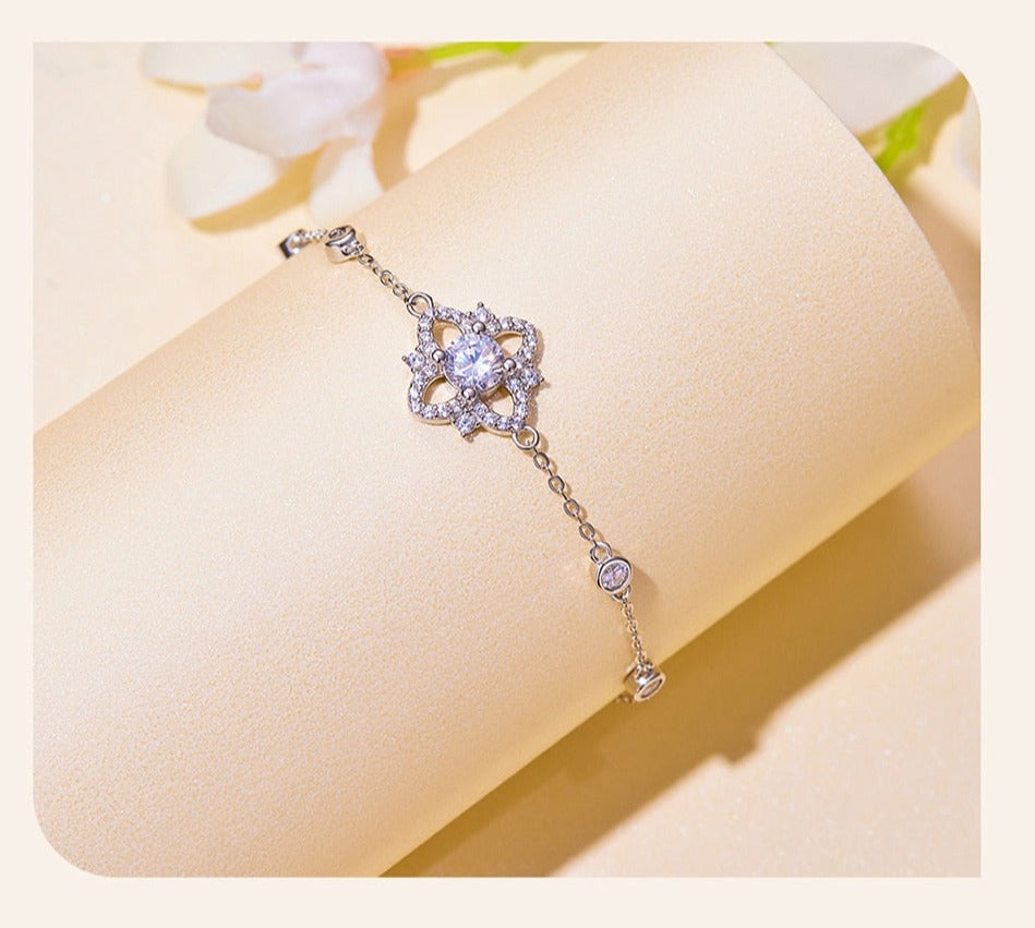 Luxury flower - Moissanite Armband